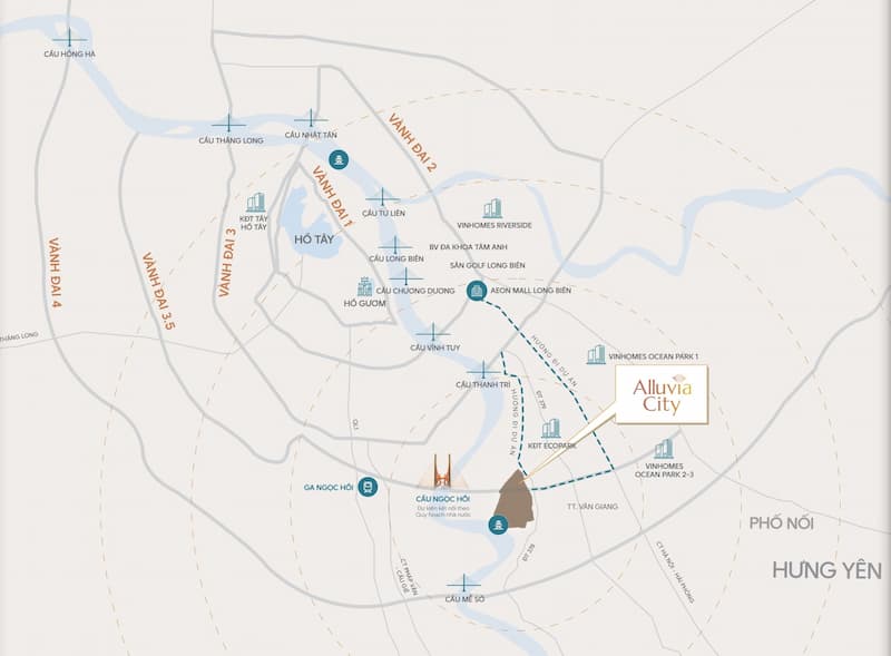 Vị trí dự án Alluvia City